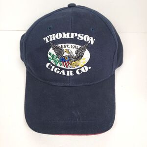 Thompson Cigar Co Hat Baseball Cap Tampa, Florida Est. 1915  Navy Blue